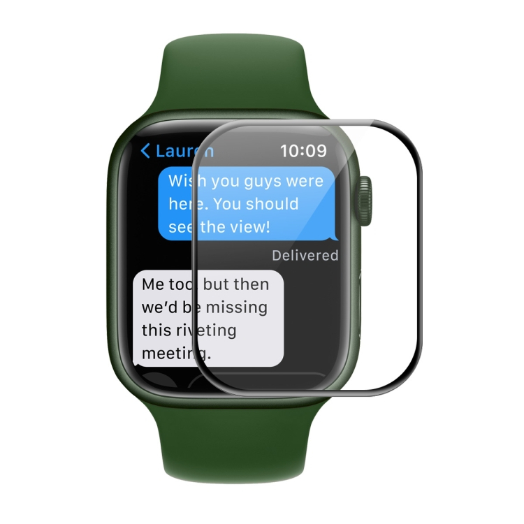 ENKAY Védőfólia Apple Watch 9 / 8 / 7 (45mm) fekete akciós termékkép 1