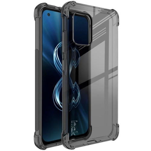 IMAK Védő szilikon borítás + fólia Asus ZenFone 8 (ZS590KS) fekete akciós termékkép 1
