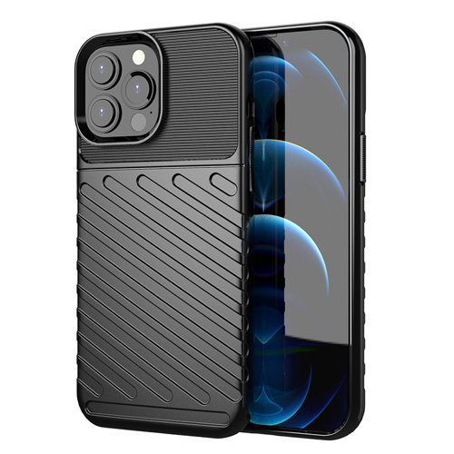 THUNDER Védőburkolat Apple iPhone 13 Pro Max fekete akciós termékkép 1