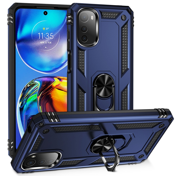 RING tok tartóval Motorola Moto E32 / E32s kék akciós termékkép 1