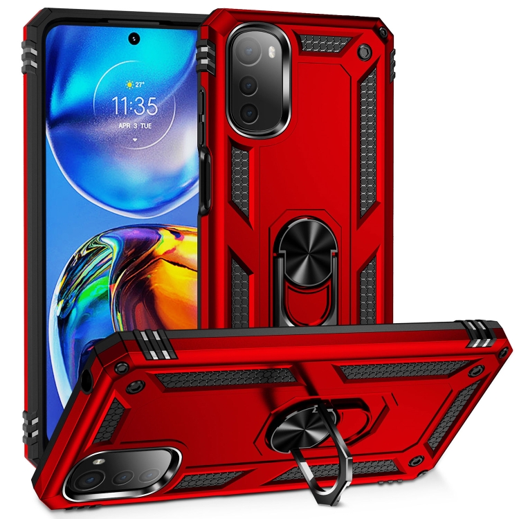 RING tok tartóval Motorola Moto E32 / E32s piros akciós termékkép 1