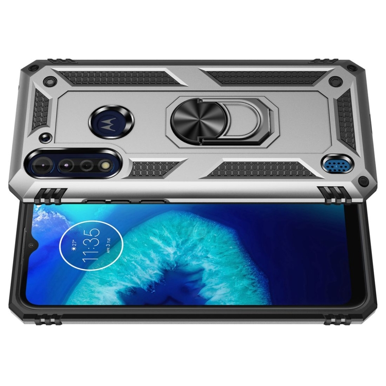 RING Motorola Moto G8 Power Lite ezüst védőburkolat termék 2. képe