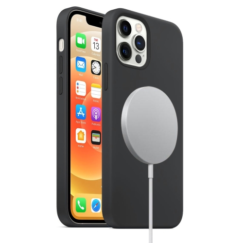 RUBBER MAGSAFE tok Apple iPhone 12 12 Pro fekete akciós termékkép 1