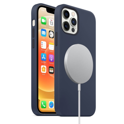 RUBBER MAGSAFE tok Apple iPhone 12 12 Pro Sötétkékhez akciós termékkép 1