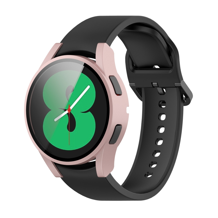 Edzett üveggel ellátott védőborítás Samsung Galaxy Watch 4 40mm rózsaszín telefonhoz akciós termékkép 1