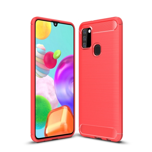 FLEXI TPU burkolat Samsung Galaxy A21s piros akciós termékkép 1