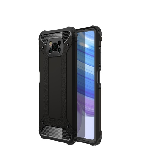 TOUGH Védőburkolat Xiaomi Poco X3 NFC / X3 Pro fekete akciós termékkép 1