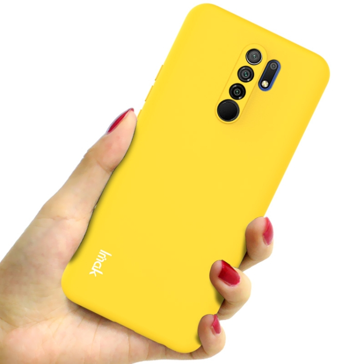 IMAK RUBBER Gumi borítás Xiaomi Redmi 9 sárga termék 2. képe