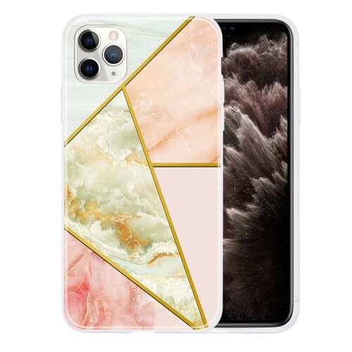 GEOMETRIC ART TPU védőburkolat Apple iPhone 11 Pro Max MARBLE JADE akciós termékkép 1