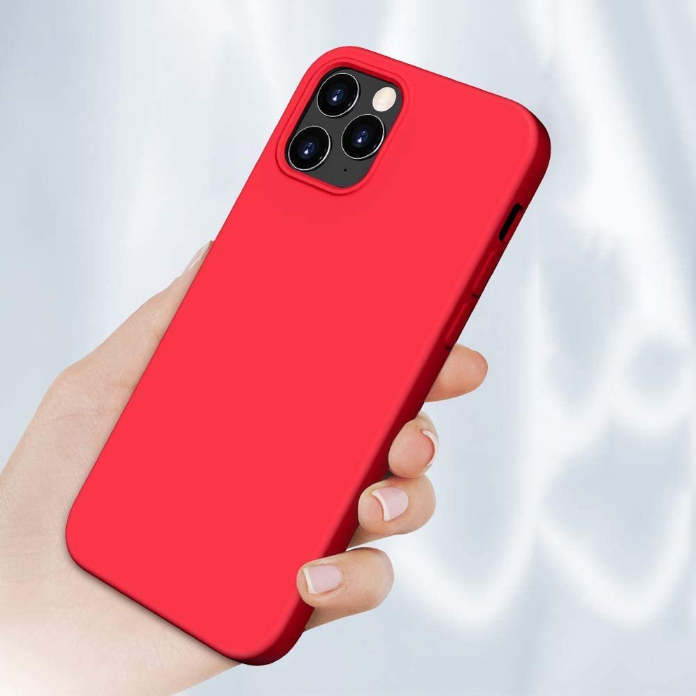 RUBBER Gumi borítás Apple iPhone 12 mini piros termék 2. képe