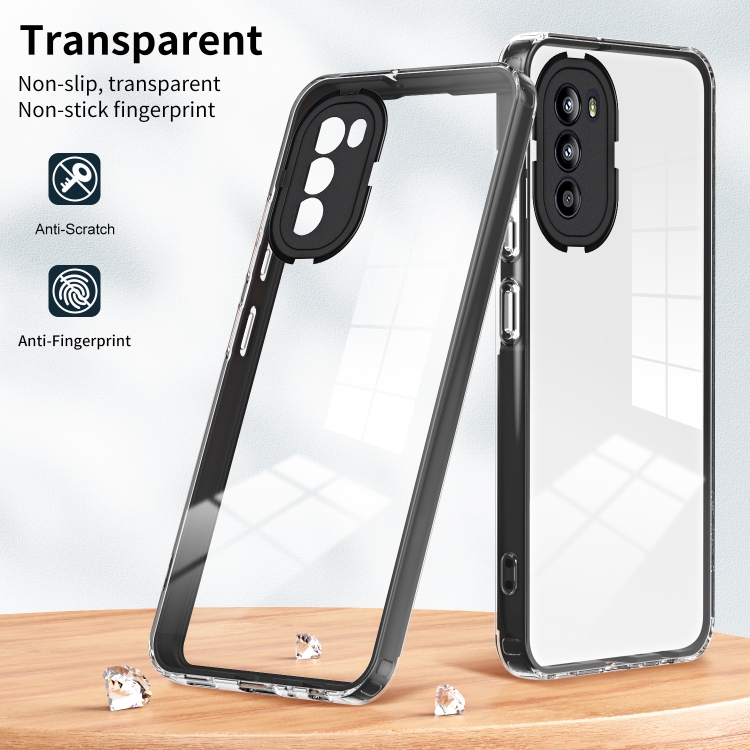 CRYSTAL Védőburkolat Motorola Moto G52 fekete termék 2. képe
