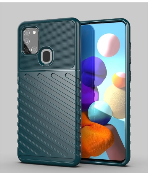 THUNDER Védőburkolat Samsung Galaxy A21s zöld akciós termékkép 1