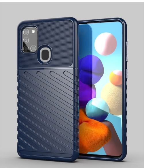 THUNDER Védőburkolat Samsung Galaxy A21s kék akciós termékkép 1