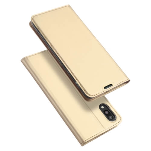DUX pénztárca tok Samsung Galaxy M10 arany akciós termékkép 1