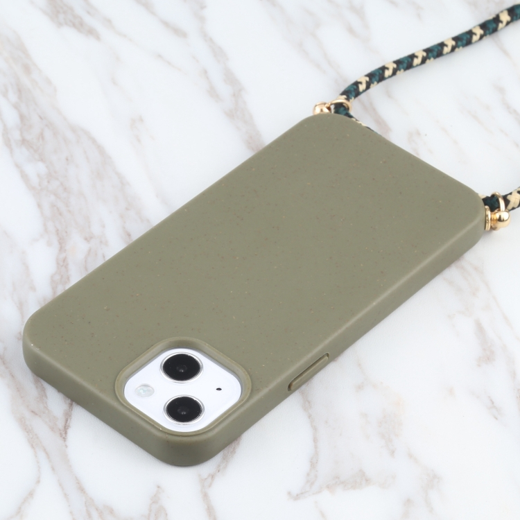 ROPE Huzat zsinórral Apple iPhone 13 sötétzöld termék 2. képe