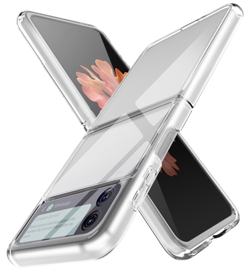 Műanyag védőburkolat Samsung Galaxy Z Flip 3 5G átlátszó akciós termékkép 1