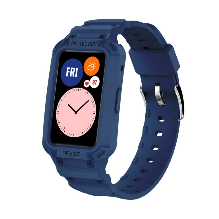 GLACIER Védőtok szíjjal Huawei Watch Fit / Honor Watch ES kék akciós termékkép 1