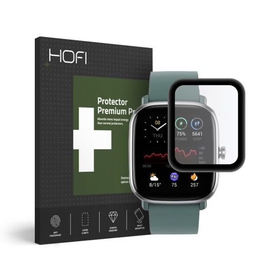 HOFI Hybrid üveg Xiaomi Amazfit GTS 2 Mini fekete akciós termékkép 1