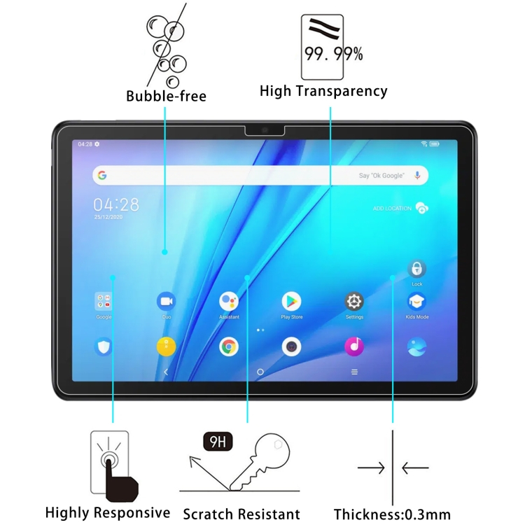 Edzett védőüveg TCL Tab 10 / Tab-hez termék 2. képe
