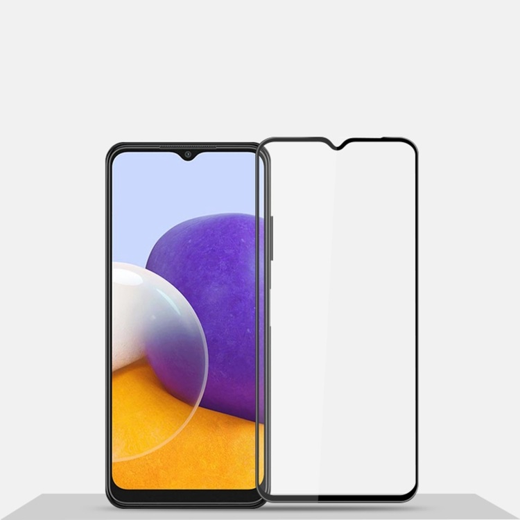 3D edzett üveg Samsung Galaxy A22 5G fekete termék 2. képe
