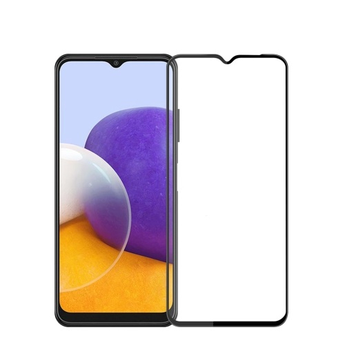 3D edzett üveg Samsung Galaxy A22 5G fekete akciós termékkép 1