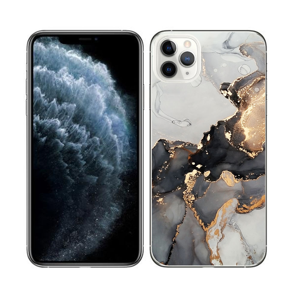 PROTEMIO MY ART Apple iPhone 11 védőtok Pro szürke MARBLE (140) akciós termékkép 1