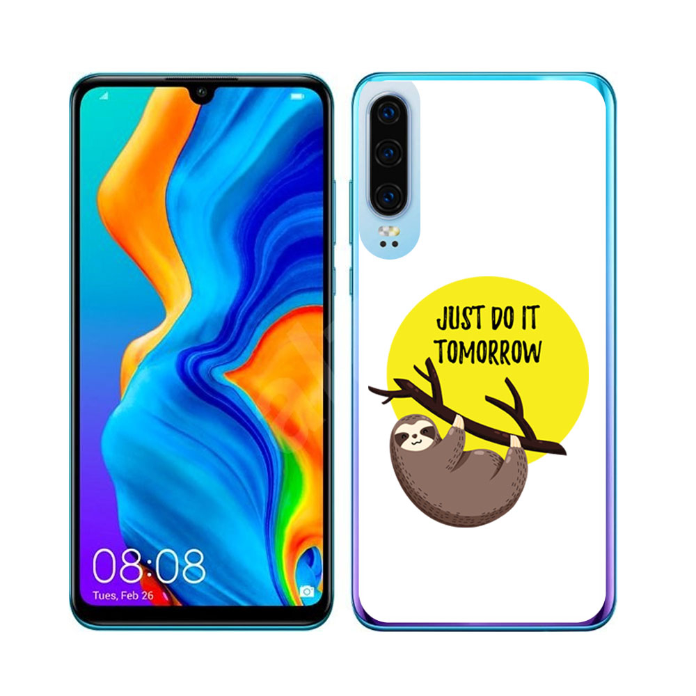 PROTEMIO MY ART Védőburkolat Huawei P30 SLOTH (010) akciós termékkép 1