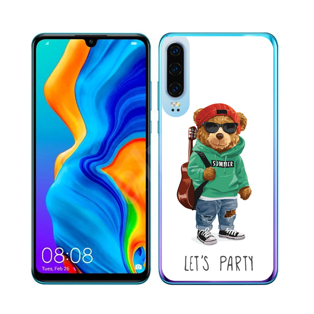 PROTEMIO MY ART Védőburkolat Huawei P30 BEAR (008) akciós termékkép 1