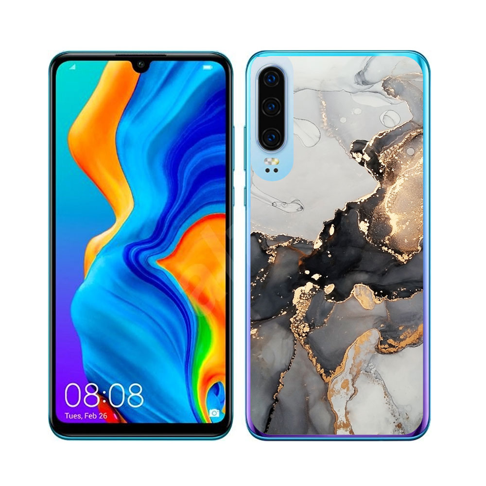 PROTEMIO MY ART Védőburkolat Huawei P30 GREY MARBLE (140) akciós termékkép 1