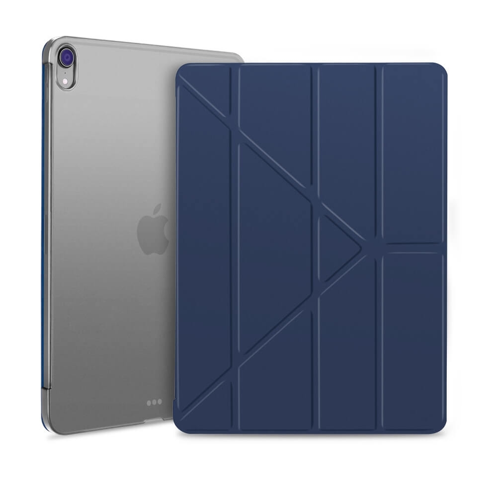 LEATHER Flip tok Apple iPad Pro 12.9 (2018) kék akciós termékkép 1