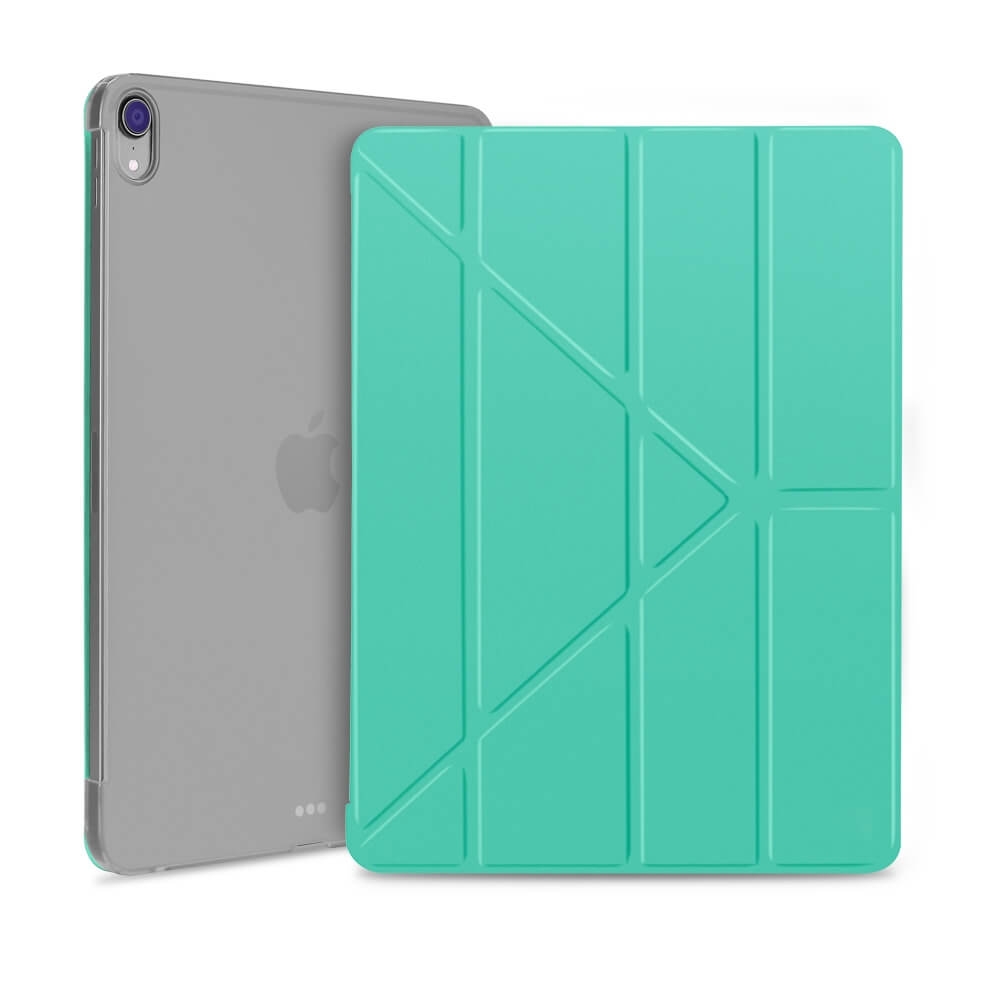 LEATHER Flip tok Apple iPad Pro 12.9 (2018) zöld színű akciós termékkép 1