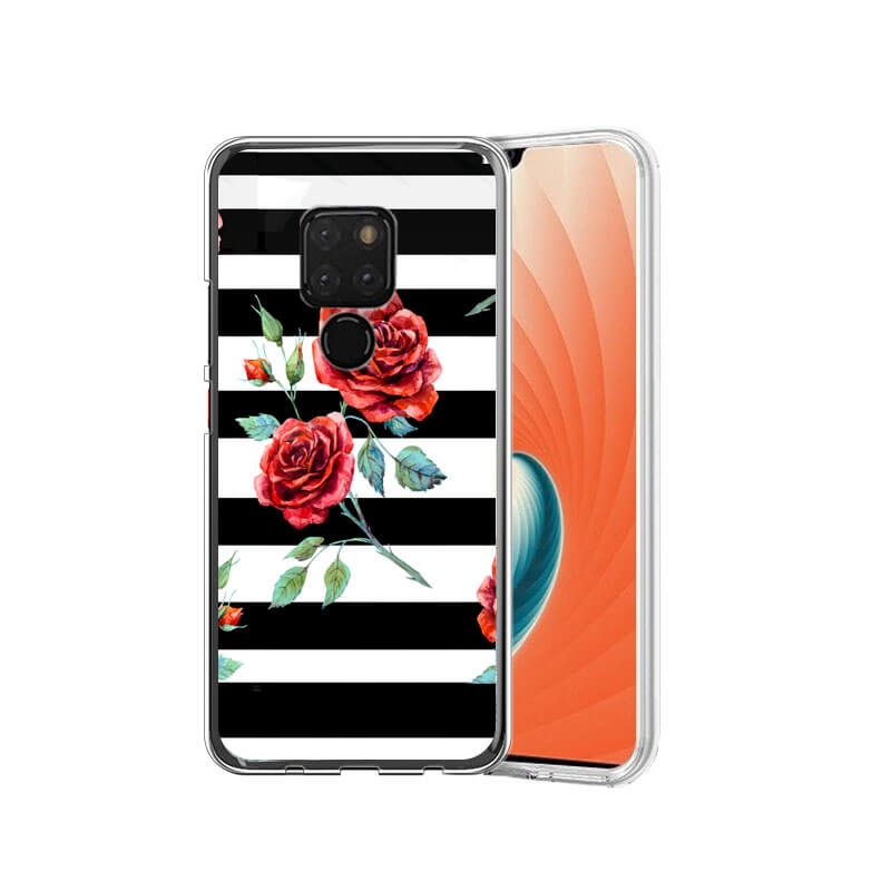 PROTEMIO MY ART Védőtok Huawei Mate 20 BLACK WHITE (034) telefonhoz akciós termékkép 1
