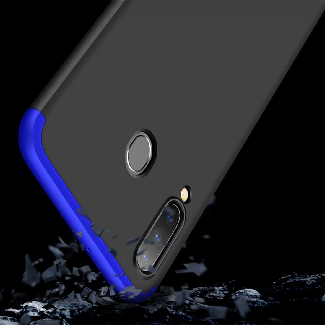 360° védőburkolat Samsung Galaxy A30 fekete-kék termék 2. képe