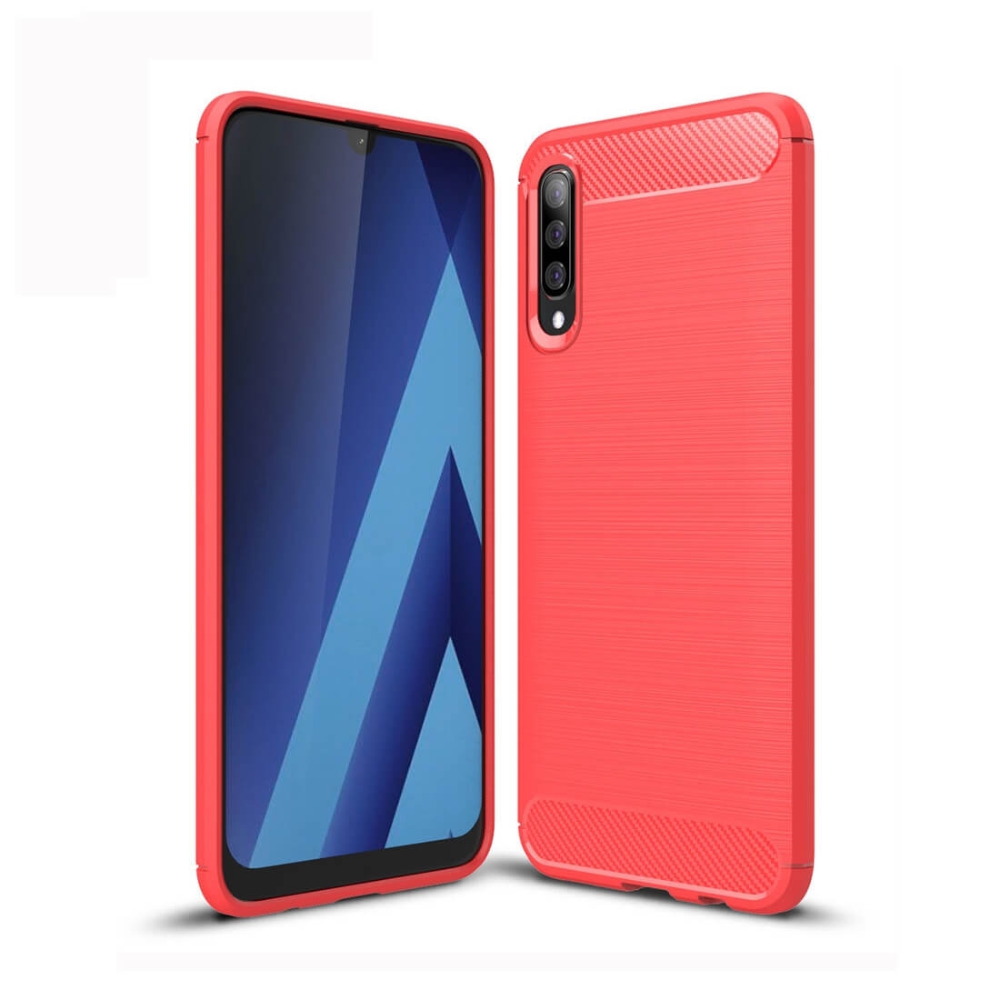 FLEXI TPU tok Samsung Galaxy A70 piros akciós termékkép 1