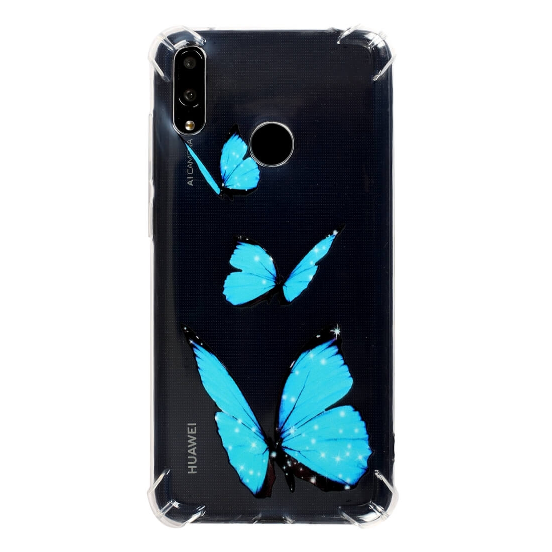 ART TPU Kryt Huawei Y7 2019 / Y7 Prime 2019 BLUE BUTTERFLY akciós termékkép 1