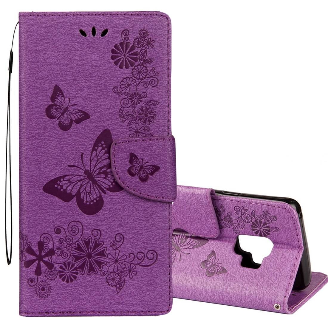 ART Wallet tok Samsung Galaxy S9 Butterfly lila akciós termékkép 1