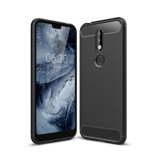 FLEXI TPU tok Nokia 7.1 fekete akciós termékkép 1