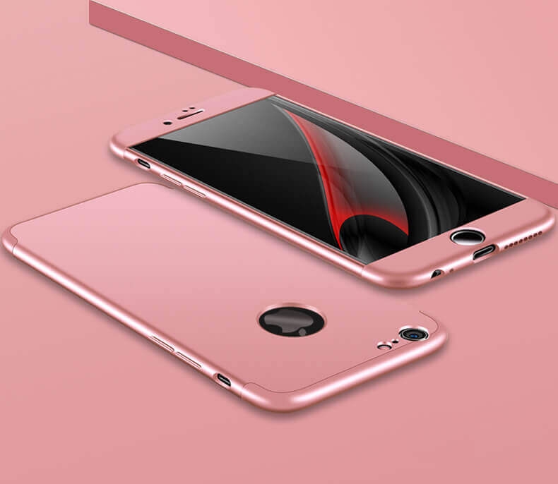 360° Ochranný obal Apple iPhone 6 / 6S ružový termék 2. képe