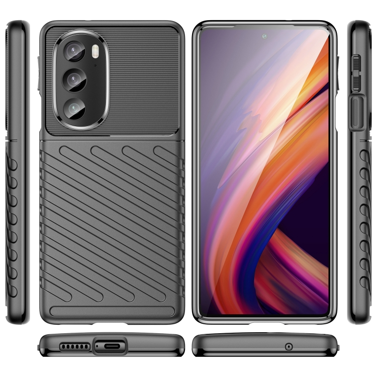 THUNDER Védőburkolat Motorola Edge 30 Pro fekete termék 2. képe
