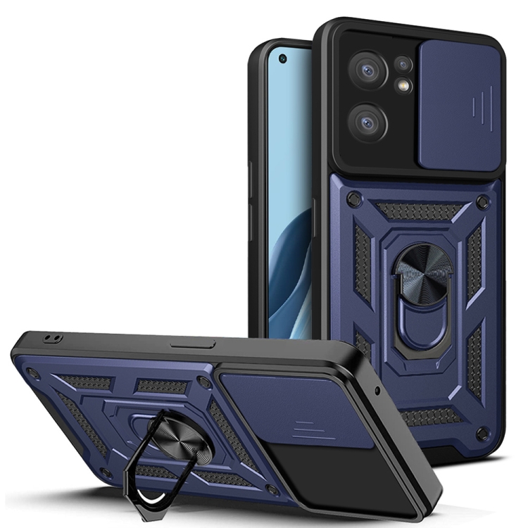 RING Védőburkolat Oppo Reno7 5G -hez sötétkék akciós termékkép 1
