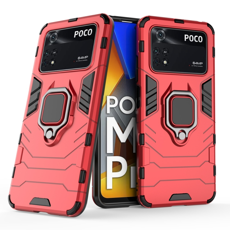 ERŐS védőburkolat Xiaomi Poco M4 Pro piros akciós termékkép 1