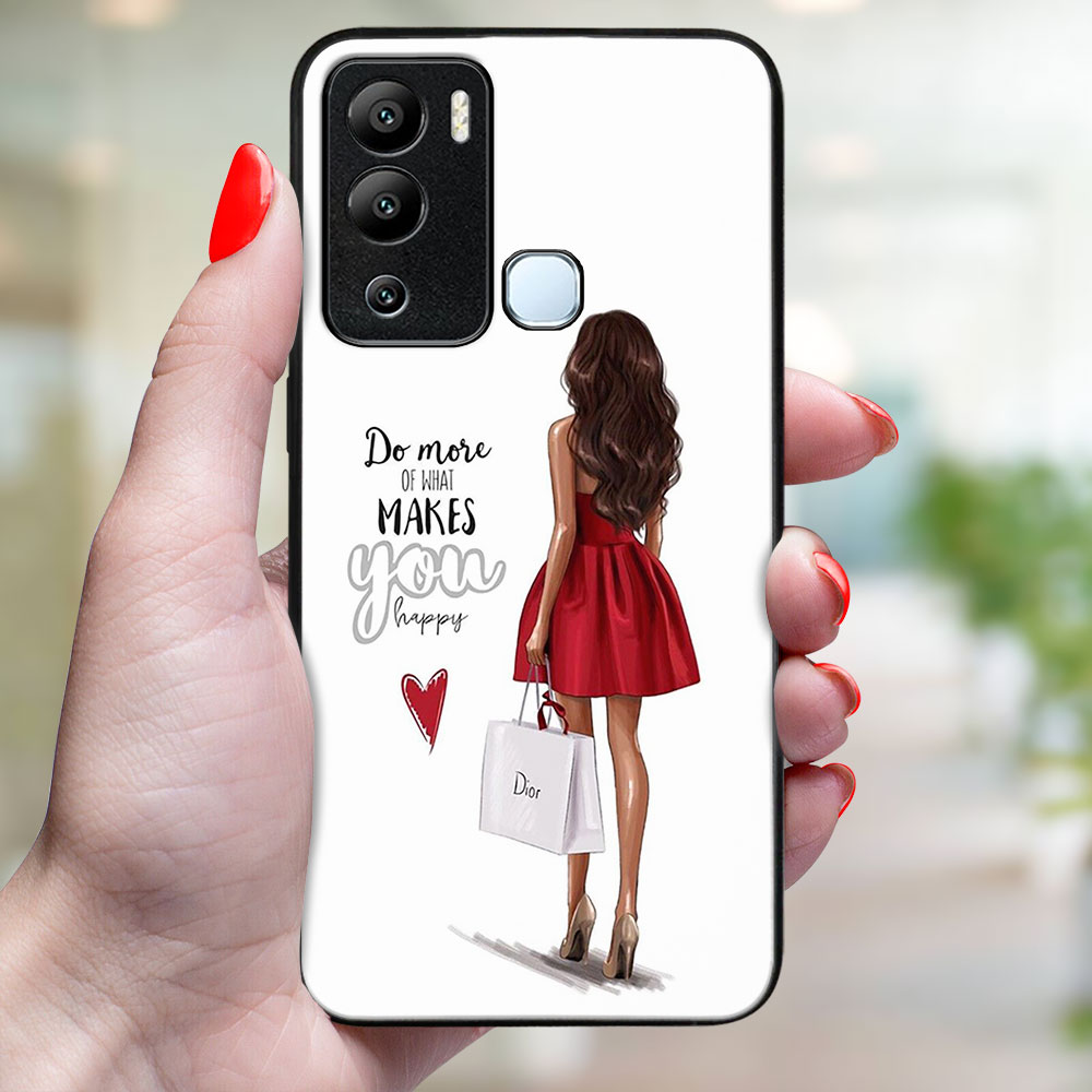 PROTEMIO MY ART Védőhuzat Infinix Hot 12i RED DRESS (137) számára termék 2. képe