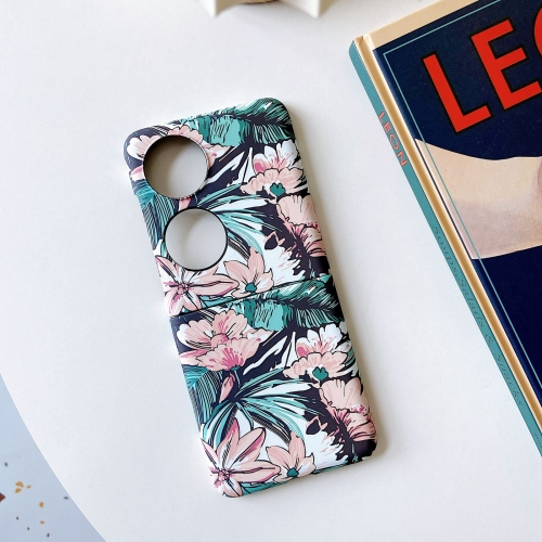FESTÉS Védőburkolat Huawei P50 Pocket PINK FLOWER akciós termékkép 1
