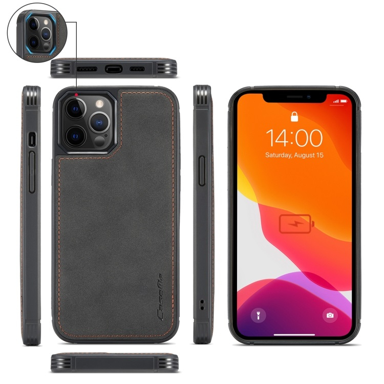 WALLET Védőtok pénztárcával 2 az 1-ben Apple iPhone 12 Pro Max fekete termék 2. képe