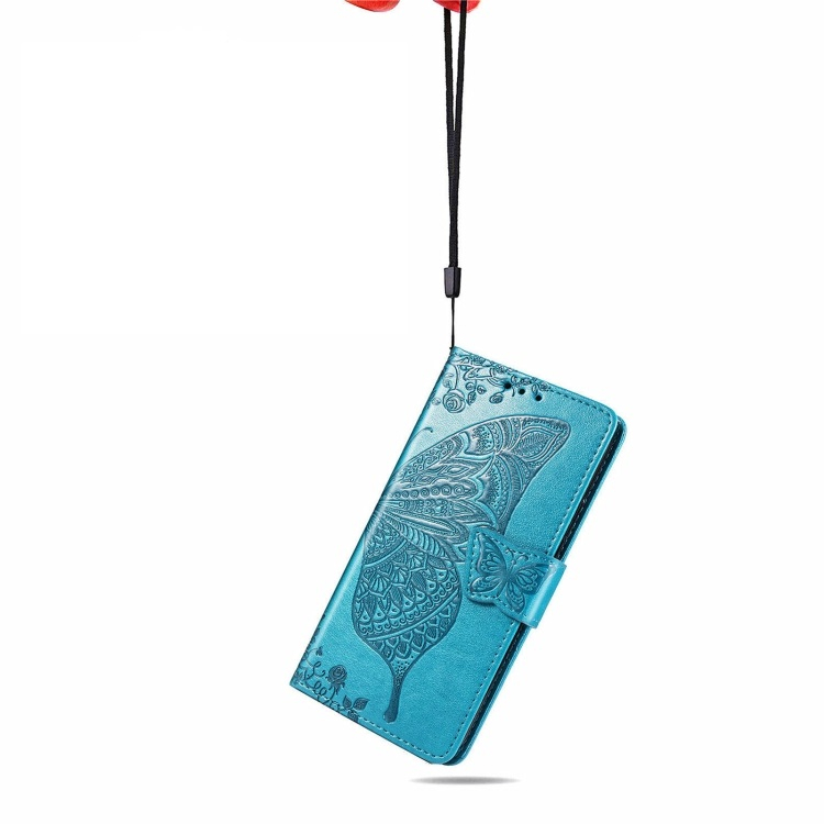 ART Wallet huzat Cubot Note 20 / Note 20 Pro BUTTERFLY kék termék 2. képe