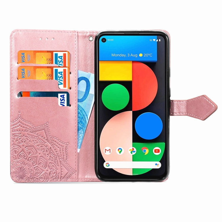 ART Pénztárca borító Google Pixel 4 5G ORNAMENT rózsaszín termék 2. képe