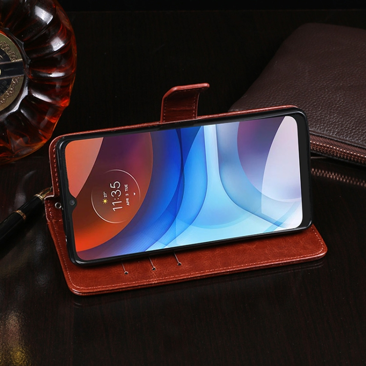 IDEWEI Wallet tok Motorola Moto E7 Power / E7i Power fehér termék 2. képe