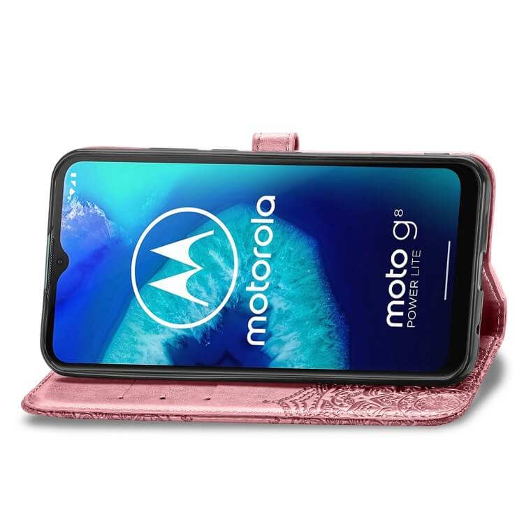 ART Pénztárca borító Motorola Moto G8 Power Lite ORNAMENT rózsaszín termék 2. képe