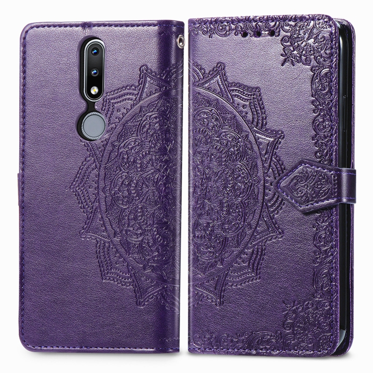 ART Pénztárca borító Nokia 2.4 ORNAMENT lila akciós termékkép 1