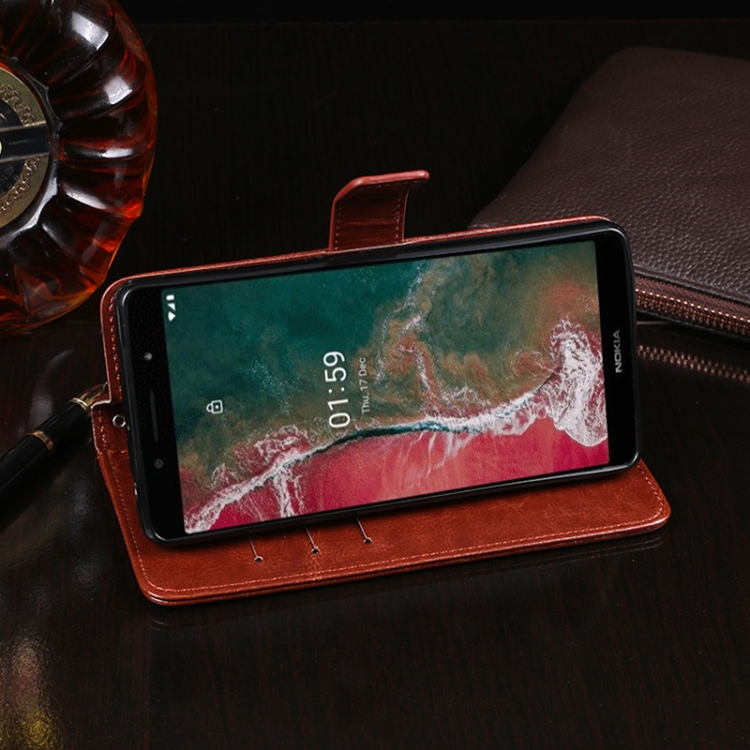 IDEWEI pénztárcavédő Nokia C1 Plus fekete termék 2. képe